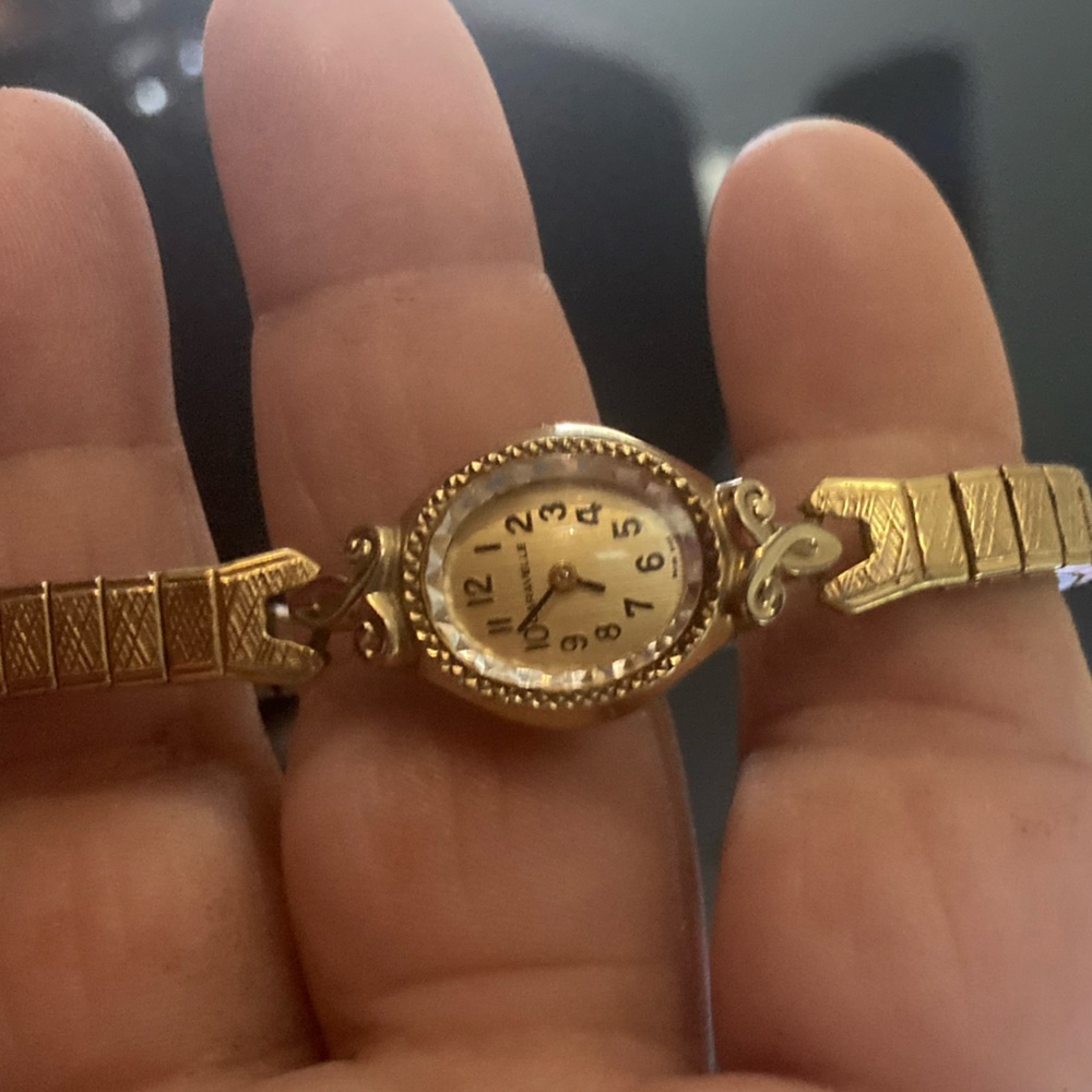 Beautiful diamond gold watch